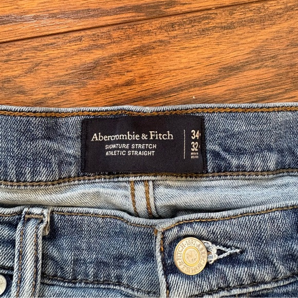 Abercrombie & Fitch Men’s Athletic Straight Jeans 34 X 32 - Picture 3 of 5